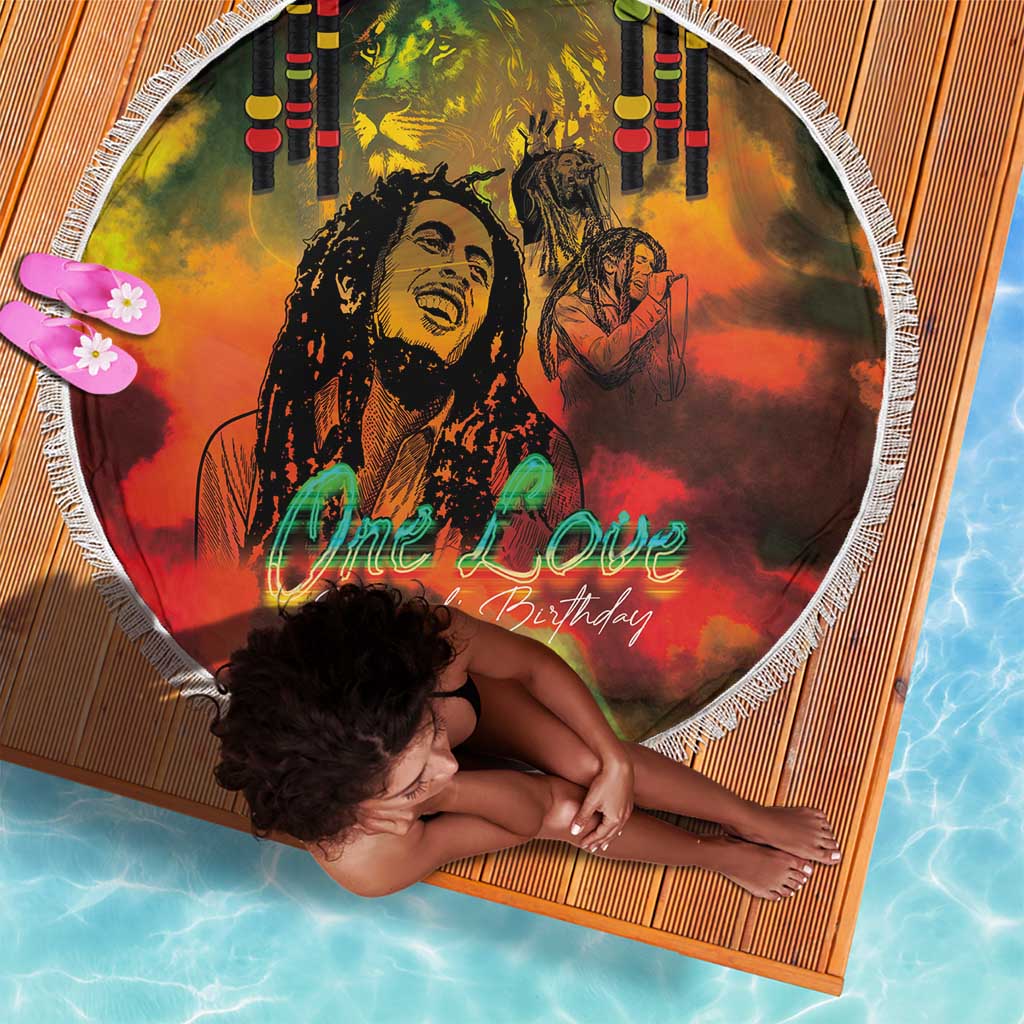 Afro-Jamaican Reggae Legend's Birthday Beach Blanket One Love Jamaica