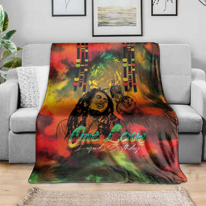 Afro-Jamaican Reggae Legend's Birthday Blanket One Love Jamaica