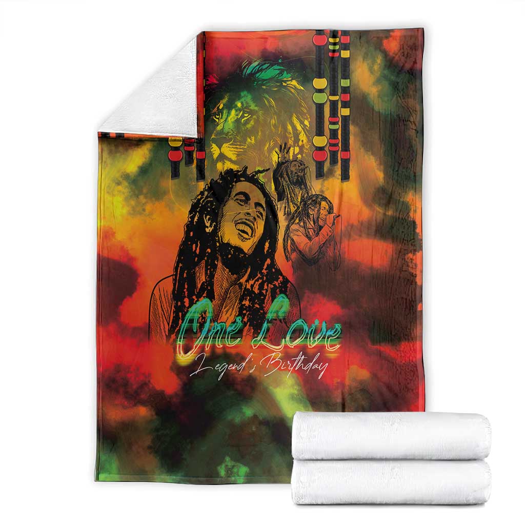Afro-Jamaican Reggae Legend's Birthday Blanket One Love Jamaica