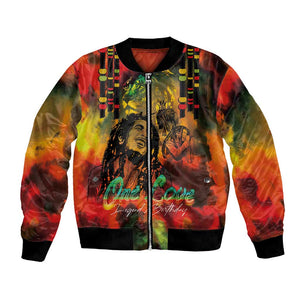 Afro-Jamaican Reggae Legend's Birthday Bomber Jacket One Love Jamaica