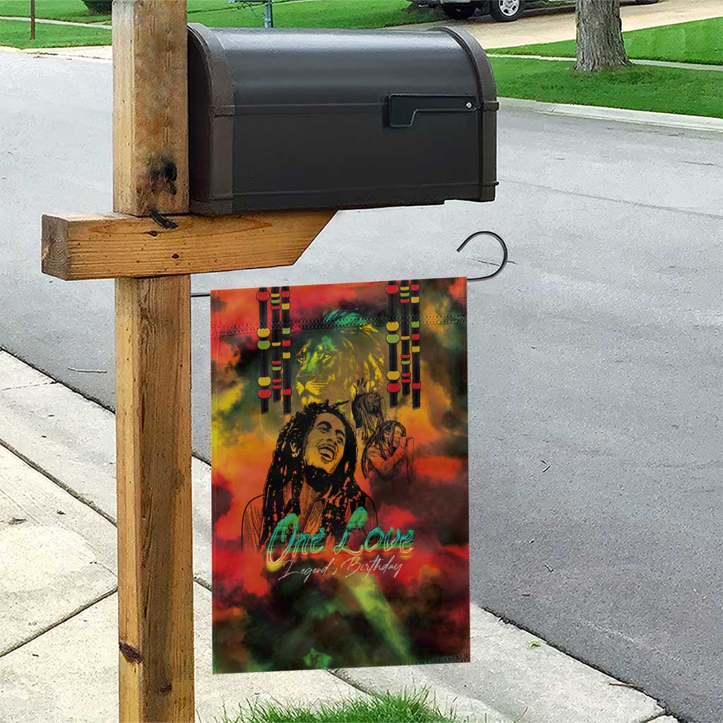 Afro-Jamaican Reggae Legend's Birthday Garden Flag One Love Jamaica