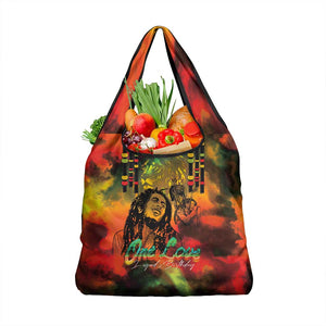 Afro-Jamaican Reggae Legend's Birthday Grocery Bag One Love Jamaica