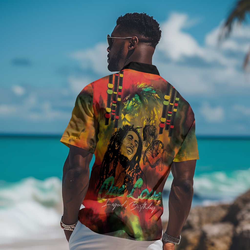 Afro-Jamaican Reggae Legend's Birthday Hawaiian Shirt One Love Jamaica