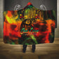 Afro-Jamaican Reggae Legend's Birthday Hooded Blanket One Love Jamaica