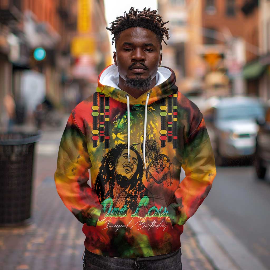 Afro-Jamaican Reggae Legend's Birthday Hoodie One Love Jamaica