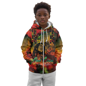 Afro-Jamaican Reggae Legend's Birthday Kid Hoodie One Love Jamaica