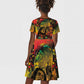 Afro-Jamaican Reggae Legend's Birthday Kid Short Sleeve Dress One Love Jamaica