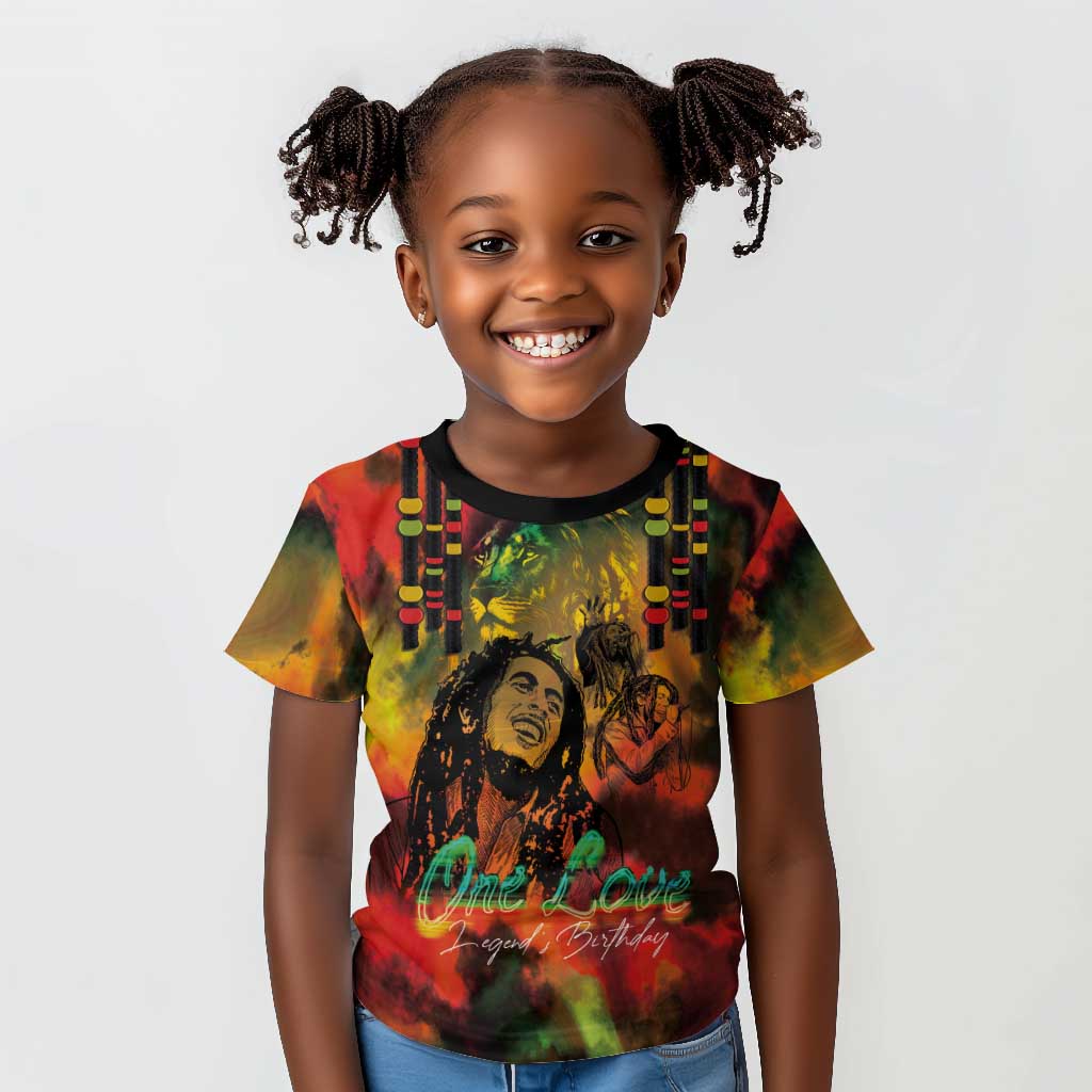 Afro-Jamaican Reggae Legend's Birthday Kid T shirt One Love Jamaica