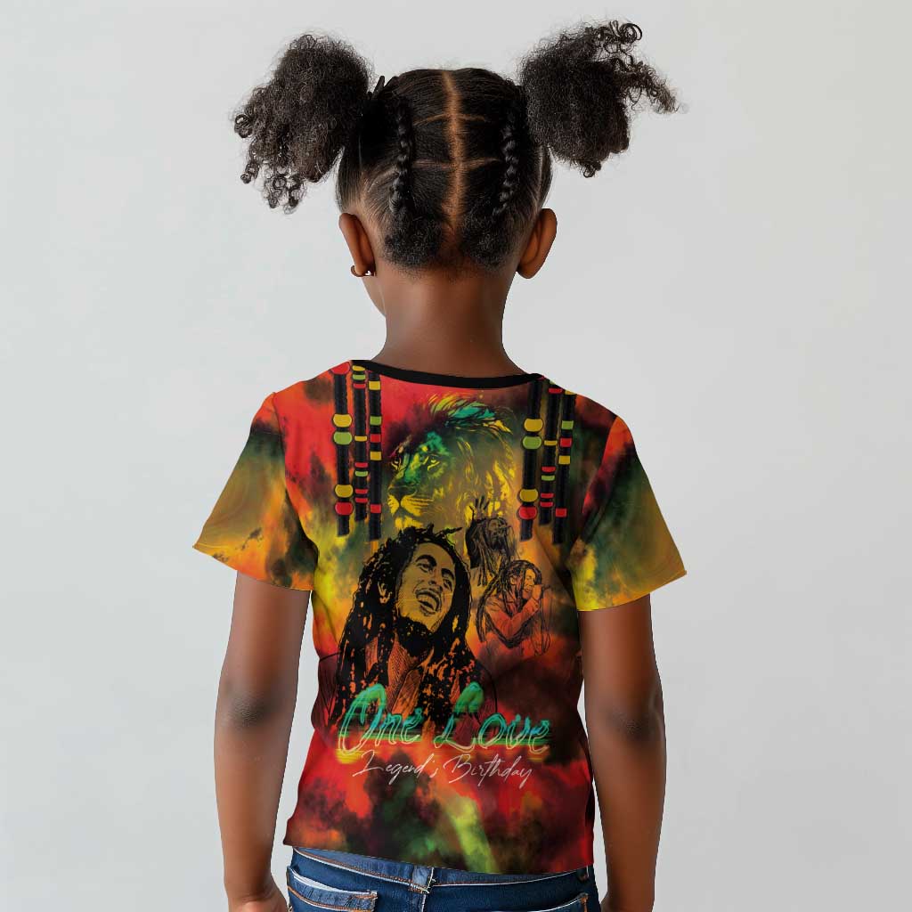 Afro-Jamaican Reggae Legend's Birthday Kid T shirt One Love Jamaica