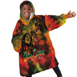 Afro-Jamaican Reggae Legend's Birthday Kid Wearable Blanket Hoodie One Love Jamaica