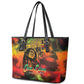 Afro-Jamaican Reggae Legend's Birthday Leather Tote Bag One Love Jamaica