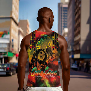 Afro-Jamaican Reggae Legend's Birthday Men Tank Top One Love Jamaica