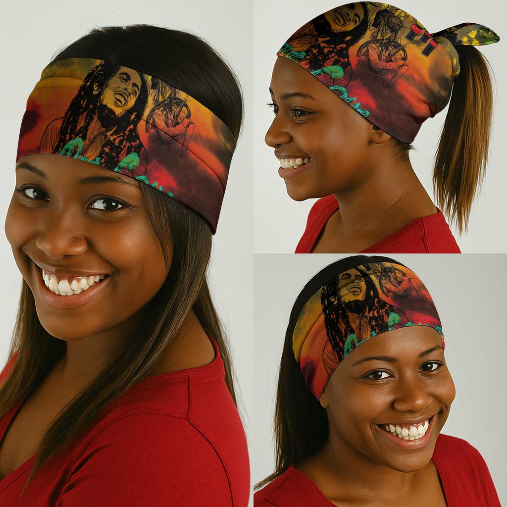 Afro-Jamaican Reggae Legend's Birthday Neck Gaiter One Love Jamaica LT03