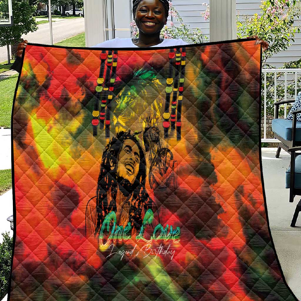 Afro-Jamaican Reggae Legend's Birthday Quilt One Love Jamaica