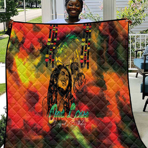 Afro-Jamaican Reggae Legend's Birthday Quilt One Love Jamaica