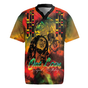 Afro-Jamaican Reggae Legend's Birthday Rugby Jersey One Love Jamaica