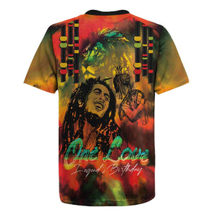 Afro-Jamaican Reggae Legend's Birthday Rugby Jersey One Love Jamaica