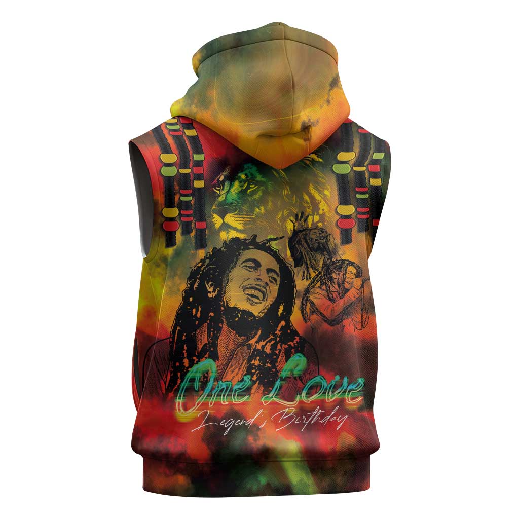 Afro-Jamaican Reggae Legend's Birthday Sleeveless Hoodie One Love Jamaica - African Pride