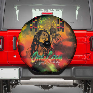 Afro-Jamaican Reggae Legend's Birthday Spare Tire Cover One Love Jamaica
