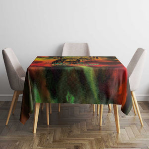 Afro-Jamaican Reggae Legend's Birthday Tablecloth One Love Jamaica