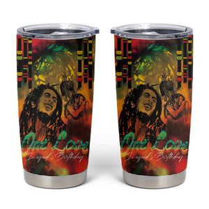 Afro-Jamaican Reggae Legend's Birthday Tumbler Cup One Love Jamaica