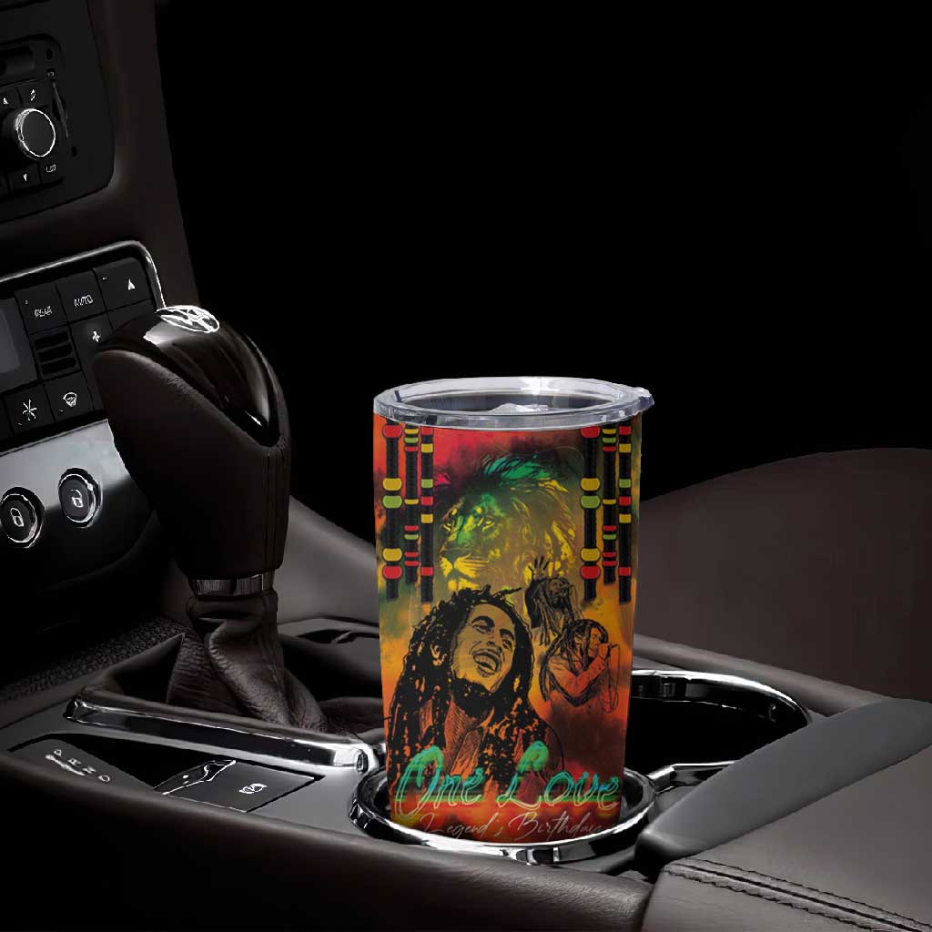 Afro-Jamaican Reggae Legend's Birthday Tumbler Cup One Love Jamaica