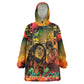 Afro-Jamaican Reggae Legend's Birthday Wearable Blanket Hoodie One Love Jamaica
