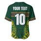Custom South Africa Rugby Baseball Jersey Springboks Spirit and King Protea