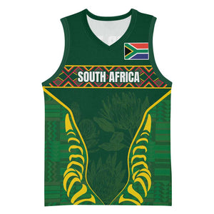Custom South Africa Rugby Basketball Jersey Springboks Spirit and King Protea - African Pride