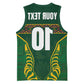 Custom South Africa Rugby Basketball Jersey Springboks Spirit and King Protea - African Pride