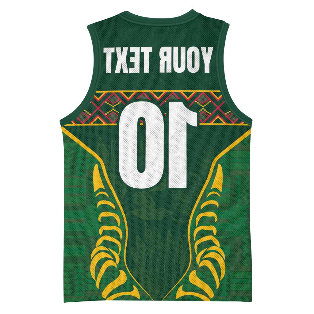 Custom South Africa Rugby Basketball Jersey Springboks Spirit and King Protea - African Pride