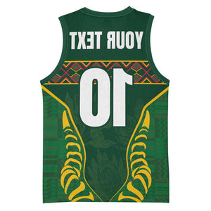 Custom South Africa Rugby Basketball Jersey Springboks Spirit and King Protea - African Pride