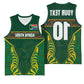 Custom South Africa Rugby Basketball Jersey Springboks Spirit and King Protea - African Pride
