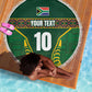 Custom South Africa Rugby Beach Blanket Springboks Spirit and King Protea
