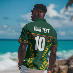 Custom South Africa Rugby Hawaiian Shirt Springboks Spirit and King Protea