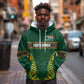 Custom South Africa Rugby Hoodie Springboks Spirit and King Protea