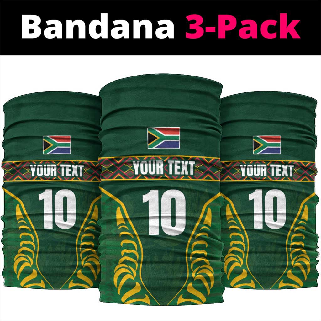 Custom South Africa Rugby Neck Gaiter Springboks Spirit and King Protea LT03