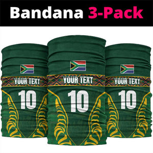 Custom South Africa Rugby Neck Gaiter Springboks Spirit and King Protea LT03