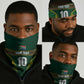 Custom South Africa Rugby Neck Gaiter Springboks Spirit and King Protea LT03