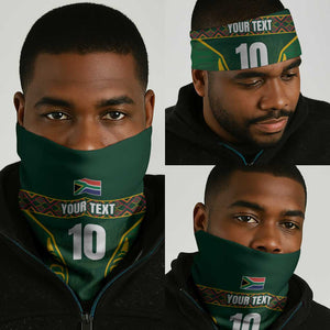Custom South Africa Rugby Neck Gaiter Springboks Spirit and King Protea LT03