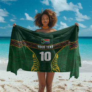 Custom South Africa Rugby Sarong Springboks Spirit and King Protea