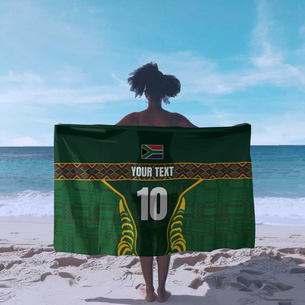 Custom South Africa Rugby Sarong Springboks Spirit and King Protea