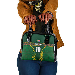 Custom South Africa Rugby Shoulder Handbag Springboks Spirit and King Protea