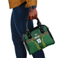 Custom South Africa Rugby Shoulder Handbag Springboks Spirit and King Protea