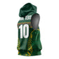 Custom South Africa Rugby Sleeveless Hoodie Springboks Spirit and King Protea - African Pride