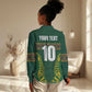 Custom South Africa Rugby Women Casual Shirt Springboks Spirit and King Protea