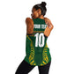 Custom South Africa Rugby Women Racerback Tank Springboks Spirit and King Protea