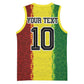 Custom Senegal National Football Basketball Jersey Lions Of Teranga Leopard Print Tribal Flag Graphic