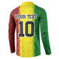 Custom Senegal National Football Button Sweatshirt Lions Of Teranga Leopard Print Tribal Flag Graphic