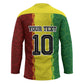 Custom Senegal National Football Hockey Jersey Lions Of Teranga Leopard Print Tribal Flag Graphic